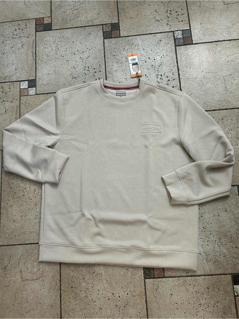 NWT Hunter Men's Sweatshirt tan - Picture 9 of 10